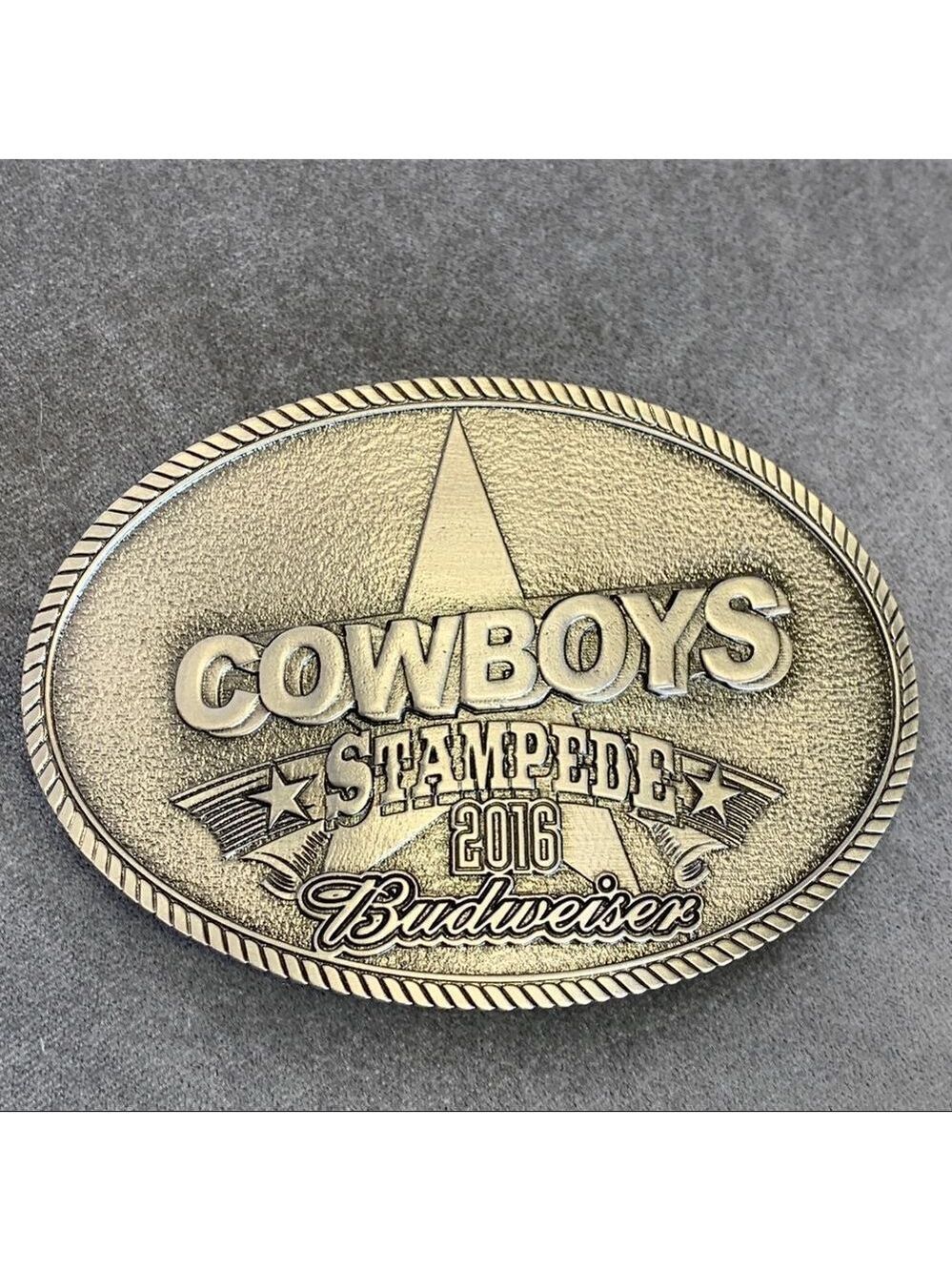 COWBOYS stampede 2016 Budweiser belt buckle unisex🔥